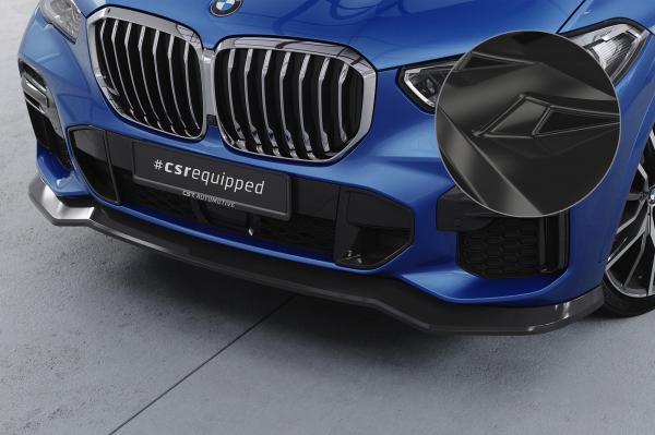 CSR Frontspoiler | Cup-Spoilerlippe mit ABE für BMW X5 (G05) M-Paket CSL513-G Glossy schwarz Hochglanz (keine Lackierung erforderlich)