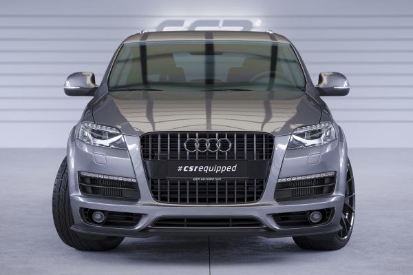 CSR Frontspoiler | Cup-Spoilerlippe mit ABE für Audi Q7 (4L) S-Line CSL515-G Glossy schwarz Hochglanz (keine Lackierung erforderlich)