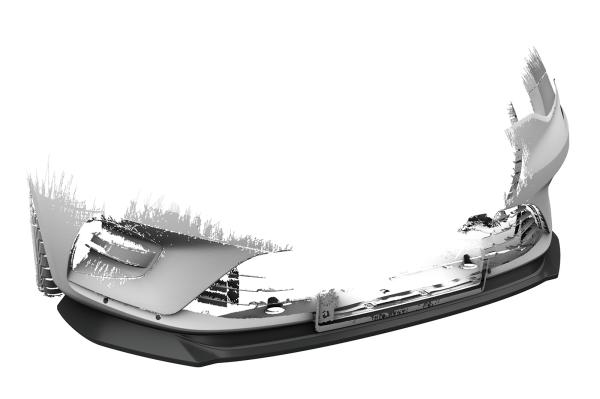 CSR Frontspoiler | Cup-Spoilerlippe mit ABE für Renault Clio V CSL520-G Glossy schwarz Hochglanz (keine Lackierung erforderlich)