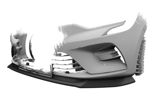 CSR Frontspoiler | Cup-Spoilerlippe mit ABE für Renault Clio V CSL520-G Glossy schwarz Hochglanz (keine Lackierung erforderlich)