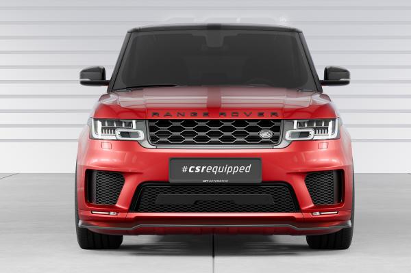 CSR Frontspoiler | Cup-Spoilerlippe mit ABE für Land Rover Range Rover Sport (L494) CSL521-C Carbon Look Hochglanz (keine Lackierung erforderlich)