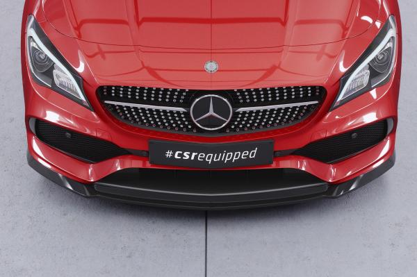 CSR Frontspoiler | Cup-Spoilerlippe mit ABE für Mercedes-Benz CLA 117 AMG-Line CSL522-G Glossy schwarz Hochglanz (keine Lackierung erforderlich)