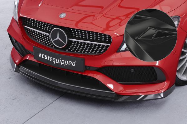 CSR Frontspoiler | Cup-Spoilerlippe mit ABE für Mercedes-Benz CLA 117 AMG-Line CSL522-G Glossy schwarz Hochglanz (keine Lackierung erforderlich)