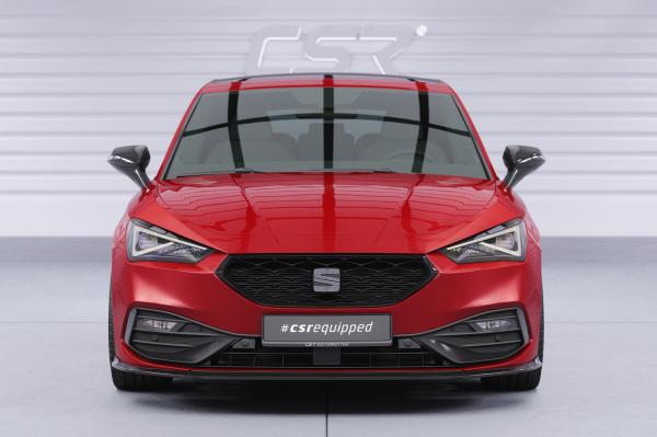CSR Frontspoiler | Cup-Spoilerlippe mit ABE für Seat Leon 4 (Typ KL) CSL523-S strukturiert schwarz matt (keine Lackierung erforderlich)