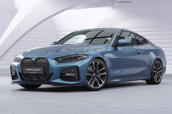 CSR Frontspoiler | Cup-Spoilerlippe mit ABE für BMW 4er (G22/G23) M-Paket und M440 CSL524-G Glossy schwarz Hochglanz (keine Lackierung erforderlich)