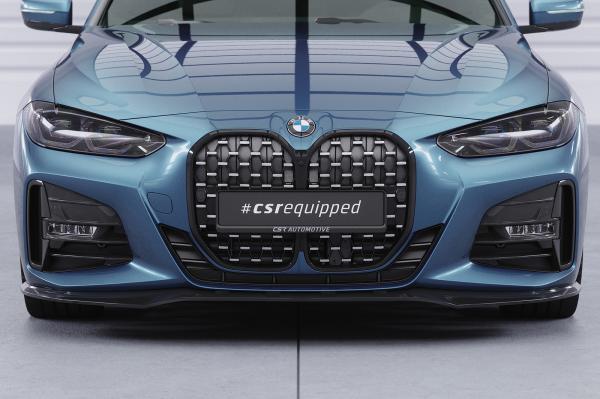 CSR Frontspoiler | Cup-Spoilerlippe mit ABE für BMW 4er (G22/G23) M-Paket und M440 CSL524-G Glossy schwarz Hochglanz (keine Lackierung erforderlich)