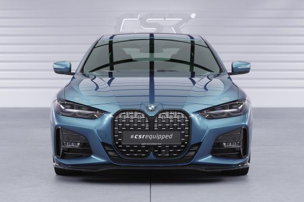 CSR Frontspoiler | Cup-Spoilerlippe mit ABE für BMW 4er (G22/G23) M-Paket und M440 CSL524-G Glossy schwarz Hochglanz (keine Lackierung erforderlich)