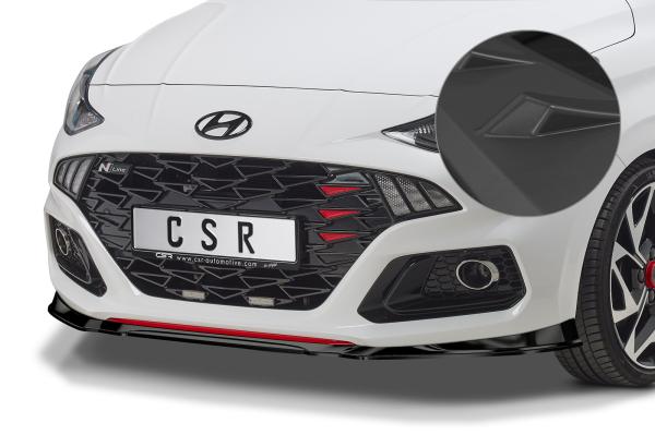 CSR Frontspoiler | Cup-Spoilerlippe mit ABE für Hyundai i10 (3. Gen) N-Line CSL525-L Lackierung erforderlich (unlackiert roh)