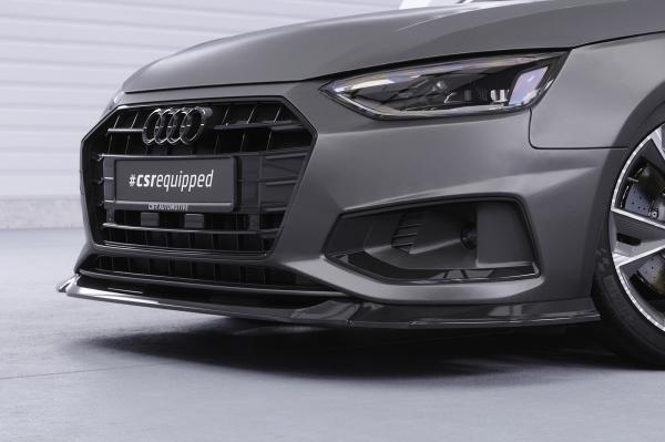 CSR Frontspoiler | Cup-Spoilerlippe mit ABE für Audi A4 B9 (Typ 8W) CSL530-S strukturiert schwarz matt (keine Lackierung erforderlich)