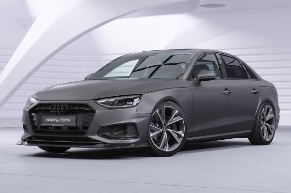 CSR Frontspoiler | Cup-Spoilerlippe mit ABE für Audi A4 B9 (Typ 8W) CSL530-S strukturiert schwarz matt (keine Lackierung erforderlich)