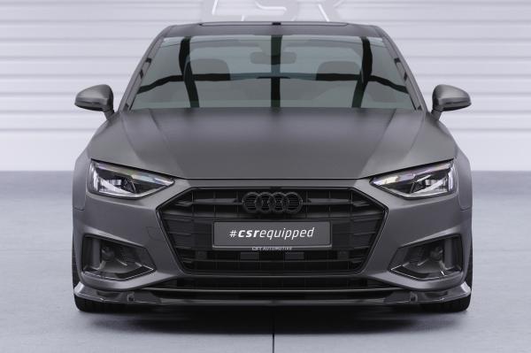 CSR Frontspoiler | Cup-Spoilerlippe mit ABE für Audi A4 B9 (Typ 8W) CSL530-S strukturiert schwarz matt (keine Lackierung erforderlich)