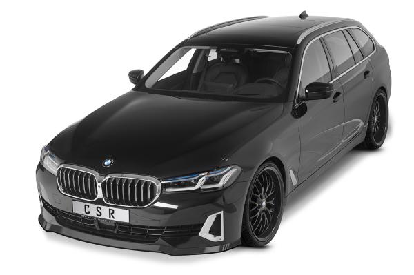 CSR Frontspoiler | Cup-Spoilerlippe mit ABE für BMW 5er (G30/G31) LCI CSL531-G Glossy schwarz Hochglanz (keine Lackierung erforderlich)