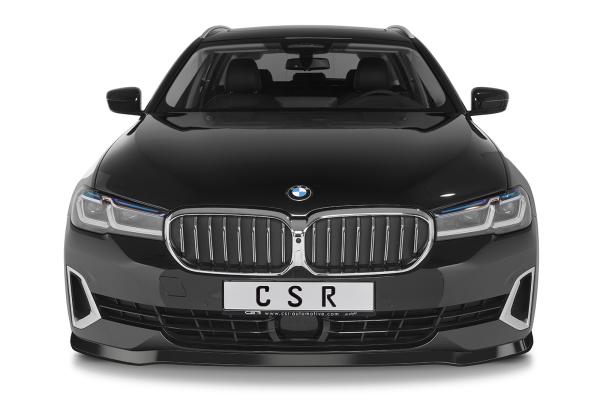 CSR Frontspoiler | Cup-Spoilerlippe mit ABE für BMW 5er (G30/G31) LCI CSL531-G Glossy schwarz Hochglanz (keine Lackierung erforderlich)