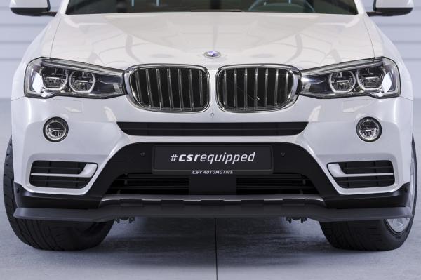 CSR Frontspoiler | Cup-Spoilerlippe mit ABE für BMW X3 (F25) LCI CSL532-G Glossy schwarz Hochglanz (keine Lackierung erforderlich)