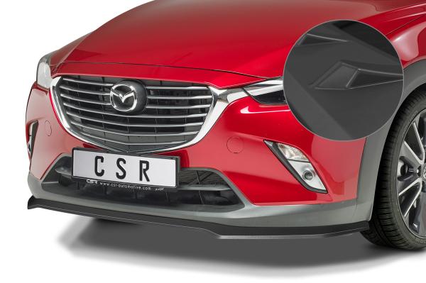 CSR Frontspoiler | Cup-Spoilerlippe mit ABE für Mazda CX3 CSL533-L Lackierung erforderlich (unlackiert roh)