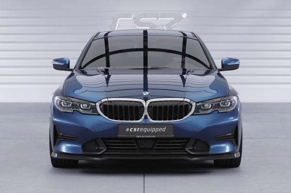 CSR Frontspoiler | Cup-Spoilerlippe mit ABE für BMW 3er (G20/G21) Limousine und Touring CSL534-C Carbon Look Hochglanz (keine Lackierung erforderlich)