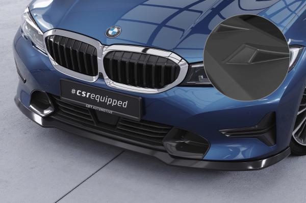 CSR Frontspoiler | Cup-Spoilerlippe mit ABE für BMW 3er (G20/G21) Limousine und Touring CSL534-L Lackierung erforderlich (unlackiert roh)