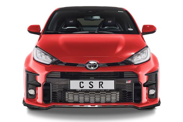 CSR Frontspoiler | Cup-Spoilerlippe mit ABE für Toyota GR Yaris (XP21) CSL535-S strukturiert schwarz matt (keine Lackierung erforderlich)