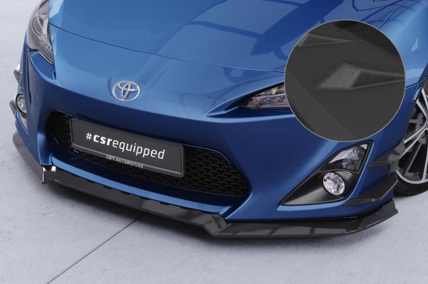 CSR Frontspoiler | Cup-Spoilerlippe mit ABE für Toyota GT86 (ZN6) CSL539-S strukturiert schwarz matt (keine Lackierung erforderlich)