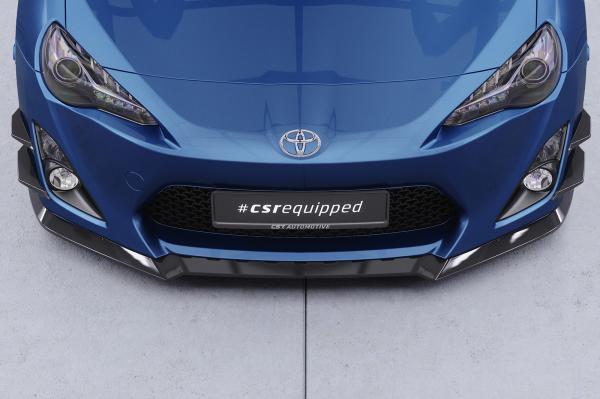 CSR Frontspoiler | Cup-Spoilerlippe mit ABE für Toyota GT86 (ZN6) CSL539-G Glossy schwarz Hochglanz (keine Lackierung erforderlich)