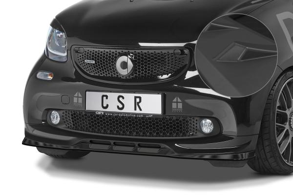 CSR Frontspoiler | Cup-Spoilerlippe mit ABE für Smart fortwo 453 Brabus CSL542-L Lackierung erforderlich (unlackiert roh)
