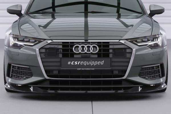 CSR Frontspoiler | Cup-Spoilerlippe mit ABE für Audi A6 C8 (Typ 4K/F2) CSL543-S strukturiert schwarz matt (keine Lackierung erforderlich)