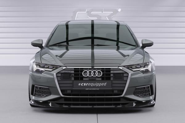 CSR Frontspoiler | Cup-Spoilerlippe mit ABE für Audi A6 C8 (Typ 4K/F2) CSL543-S strukturiert schwarz matt (keine Lackierung erforderlich)