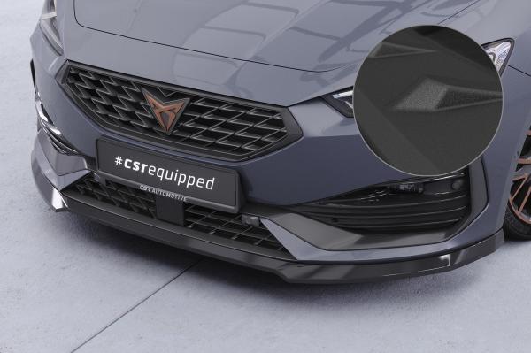CSR Frontspoiler | Cup-Spoilerlippe mit ABE für Cupra Leon 4 (Typ KL) CSL544-S strukturiert schwarz matt (keine Lackierung erforderlich)