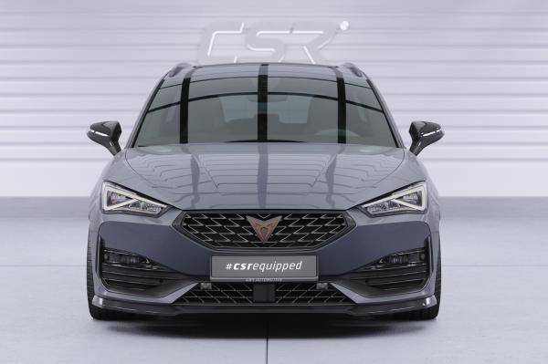 CSR Frontspoiler | Cup-Spoilerlippe mit ABE für Cupra Leon 4 (Typ KL) CSL544-S strukturiert schwarz matt (keine Lackierung erforderlich)