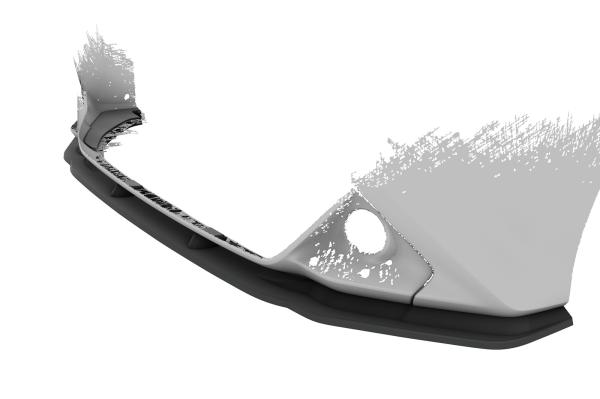 CSR Frontspoiler | Cup-Spoilerlippe mit ABE für Toyota Aygo 2 Facelift CSL548-S strukturiert schwarz matt (keine Lackierung erforderlich)