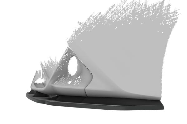 CSR Frontspoiler | Cup-Spoilerlippe mit ABE für Toyota Aygo 2 Facelift CSL548-S strukturiert schwarz matt (keine Lackierung erforderlich)