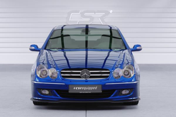 CSR Frontspoiler | Cup-Spoilerlippe mit ABE für Mercedes-Benz CLK A209 / C209 CSL550-S strukturiert schwarz matt (keine Lackierung erforderlich)