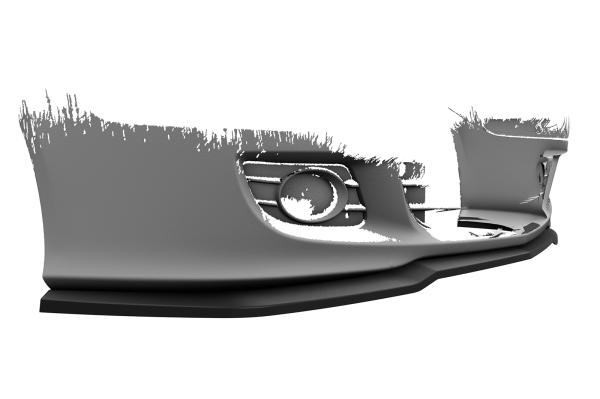 CSR Frontspoiler | Cup-Spoilerlippe mit ABE für Mercedes-Benz CLK A209 / C209 CSL550-S strukturiert schwarz matt (keine Lackierung erforderlich)
