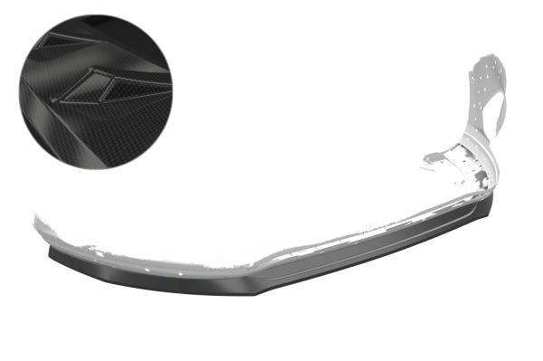 CSR Frontspoiler | Cup-Spoilerlippe mit ABE für Ford S-Max MK2 CSL551-C Carbon Look Hochglanz (keine Lackierung erforderlich)