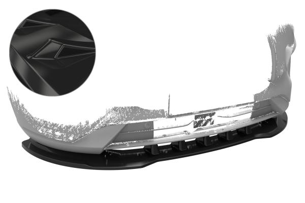 CSR Frontspoiler | Cup-Spoilerlippe mit ABE für Ford Kuga 3 CSL553-G Glossy schwarz Hochglanz (keine Lackierung erforderlich)