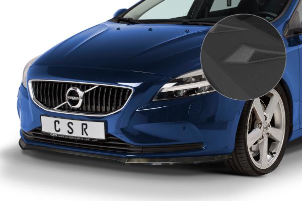 CSR Frontspoiler | Cup-Spoilerlippe mit ABE für Volvo V40 CSL556-S strukturiert schwarz matt (keine Lackierung erforderlich)