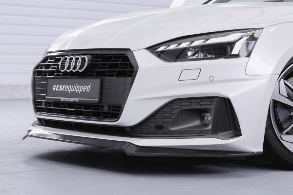 CSR Frontspoiler | Cup-Spoilerlippe mit ABE für Audi A5 F5  Basis / Advanced CSL562-S strukturiert schwarz matt (keine Lackierung erforderlich)