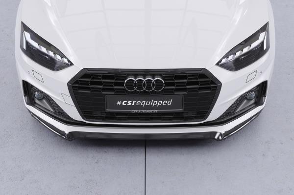 CSR Frontspoiler | Cup-Spoilerlippe mit ABE für Audi A5 F5  Basis / Advanced CSL562-S strukturiert schwarz matt (keine Lackierung erforderlich)