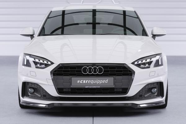 CSR Frontspoiler | Cup-Spoilerlippe mit ABE für Audi A5 F5  Basis / Advanced CSL562-S strukturiert schwarz matt (keine Lackierung erforderlich)