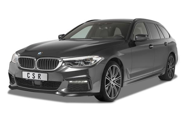 CSR Frontspoiler | Cup-Spoilerlippe mit ABE für BMW 5er G30/G31 M-Paket CSL564-C Carbon Look Hochglanz (keine Lackierung erforderlich)