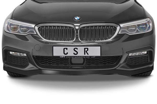 CSR Frontspoiler | Cup-Spoilerlippe mit ABE für BMW 5er G30/G31 M-Paket CSL564-C Carbon Look Hochglanz (keine Lackierung erforderlich)