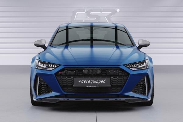 CSR Frontspoiler | Cup-Spoilerlippe mit ABE für Audi RS6 C8 / RS7 C8 (4K) CSL566-C Carbon Look Hochglanz (keine Lackierung erforderlich)