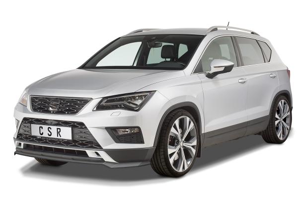 CSR Frontspoiler | Cup-Spoilerlippe mit ABE für Seat Ateca (Typ 5FP, KH7) CSL567-G Glossy schwarz Hochglanz (keine Lackierung erforderlich)