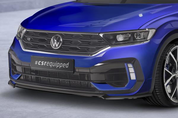 CSR Frontspoiler | Cup-Spoilerlippe mit ABE für VW T-Roc (A1) R CSL568-C Carbon Look Hochglanz (keine Lackierung erforderlich)