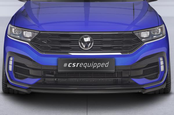 CSR Frontspoiler | Cup-Spoilerlippe mit ABE für VW T-Roc (A1) R CSL568-C Carbon Look Hochglanz (keine Lackierung erforderlich)