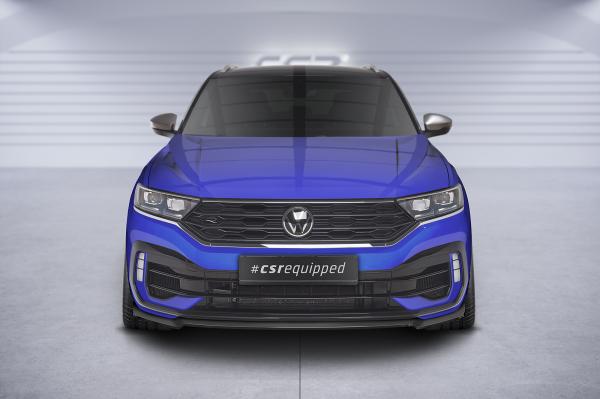 CSR Frontspoiler | Cup-Spoilerlippe mit ABE für VW T-Roc (A1) R CSL568-C Carbon Look Hochglanz (keine Lackierung erforderlich)