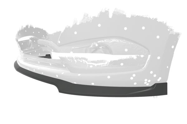 CSR Frontspoiler | Cup-Spoilerlippe mit ABE für Mercedes-Benz Citan W415 CSL569-S strukturiert schwarz matt (keine Lackierung erforderlich)