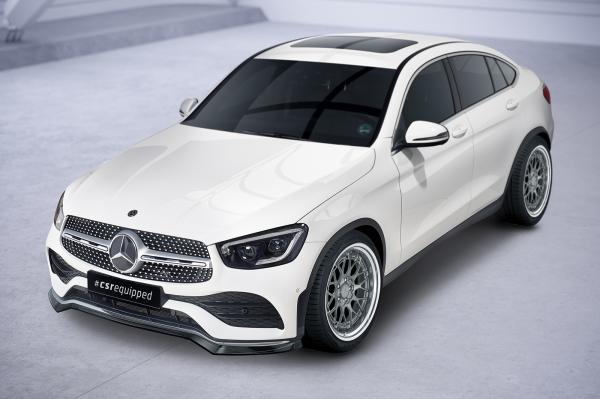 CSR Frontspoiler | Cup-Spoilerlippe mit ABE für Mercedes-Benz GLC (C253/X253) AMG-Line CSL573-S strukturiert schwarz matt (keine Lackierung erforderlich)