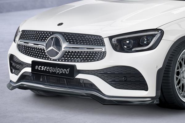 CSR Frontspoiler | Cup-Spoilerlippe mit ABE für Mercedes-Benz GLC (C253/X253) AMG-Line CSL573-S strukturiert schwarz matt (keine Lackierung erforderlich)