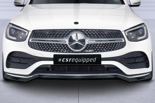 CSR Frontspoiler | Cup-Spoilerlippe mit ABE für Mercedes-Benz GLC (C253/X253) AMG-Line CSL573-S strukturiert schwarz matt (keine Lackierung erforderlich)
